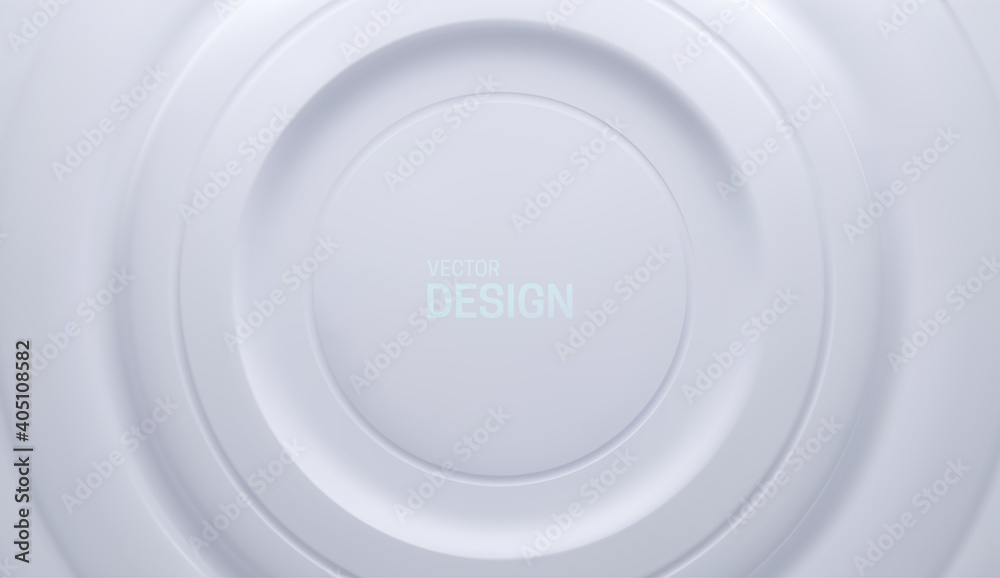 White circular background. Neumorphism style vector illustration White circular background. Neumorphism style vector illustration