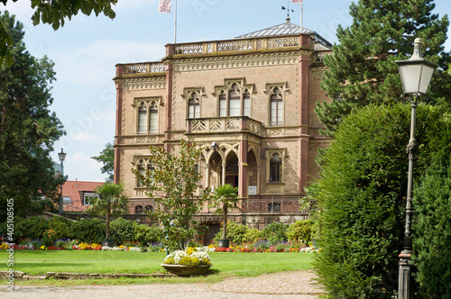 Colombipark and -schloss in Freiburg im Breisgau city in the Black Forest photo