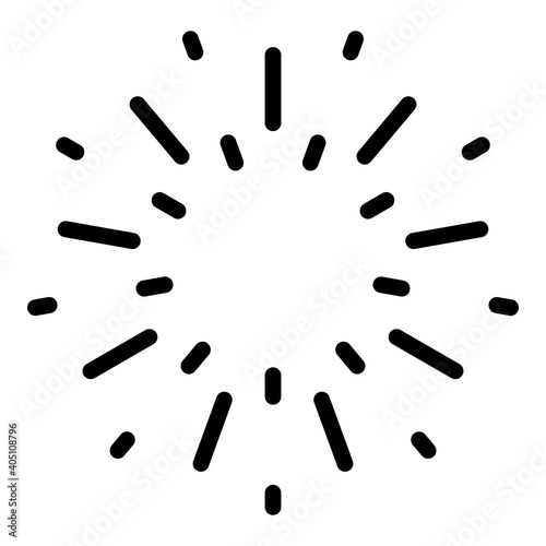 Firework sky night icon. Outline firework sky night vector icon for web design isolated on white background