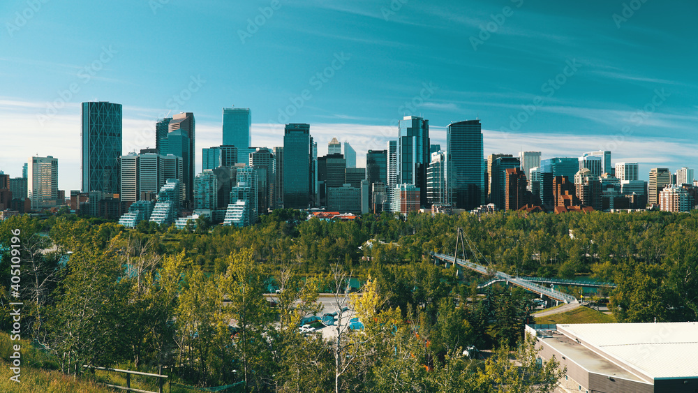 Fototapeta premium City skyline of Calgary, Alberta, Canada