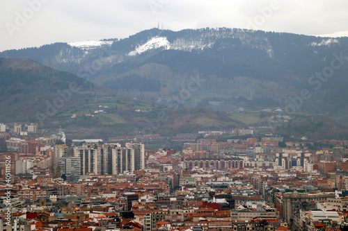 Urbanscape in the city of Bilbao