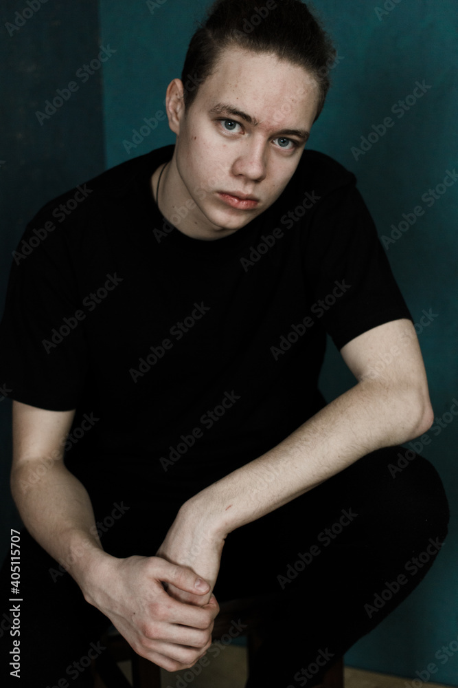 portrait of a handsome young man portrait of a handsome young man