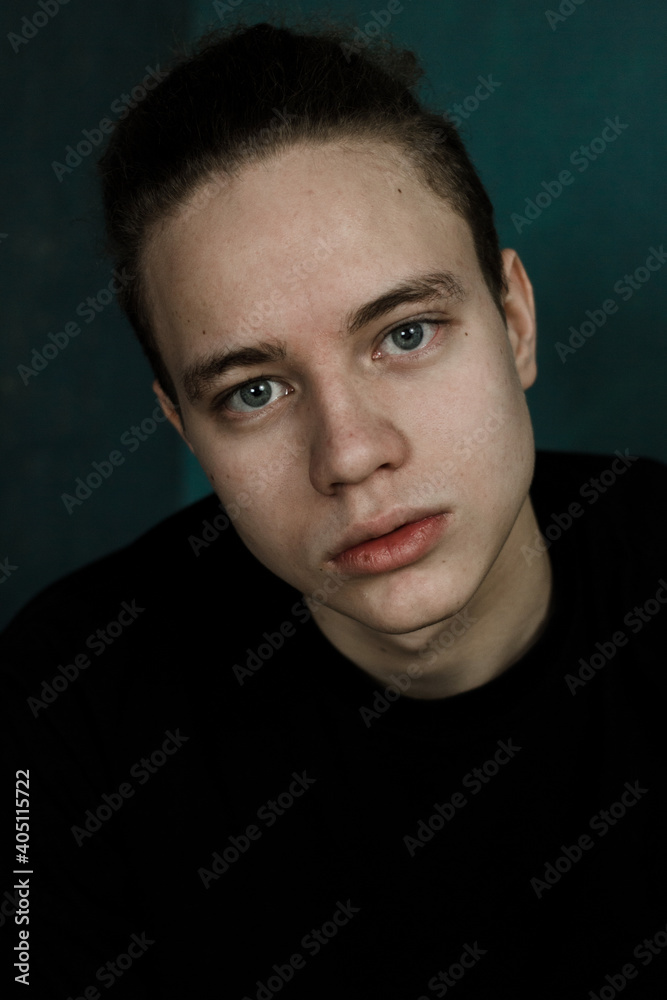 portrait of a handsome young man