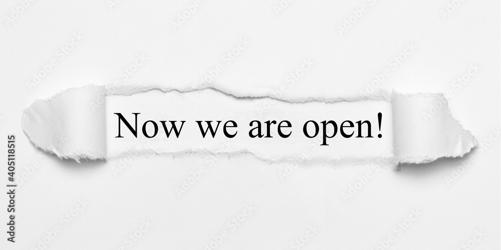 Obraz premium Now we are open!
