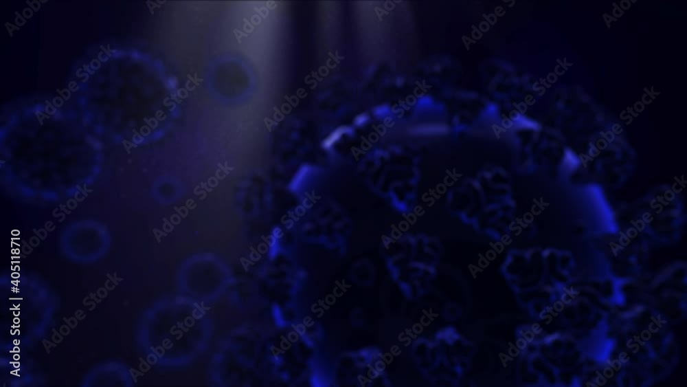 Covid-19 virus at the microscopic level swirling around inside a blood vessel concept Covid-19 virus at the microscopic level swirling around inside a blood vessel concept
