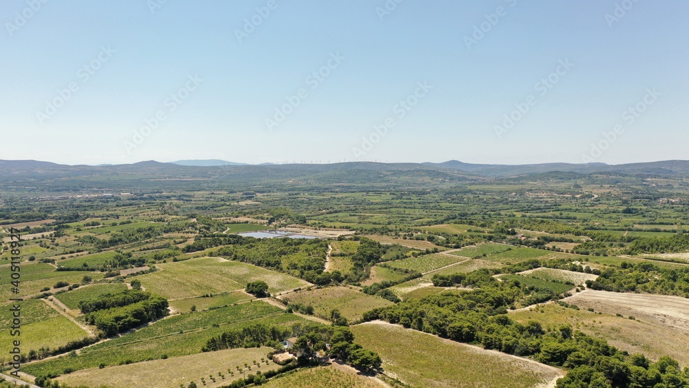 survol du parc naturel régional de la Narbonnaise