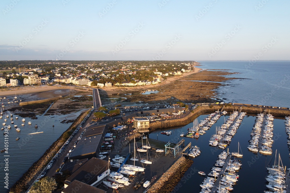 marina de la Baule et plages de Pornichet vues du ciel marina de la Baule et plages de Pornichet vues du ciel