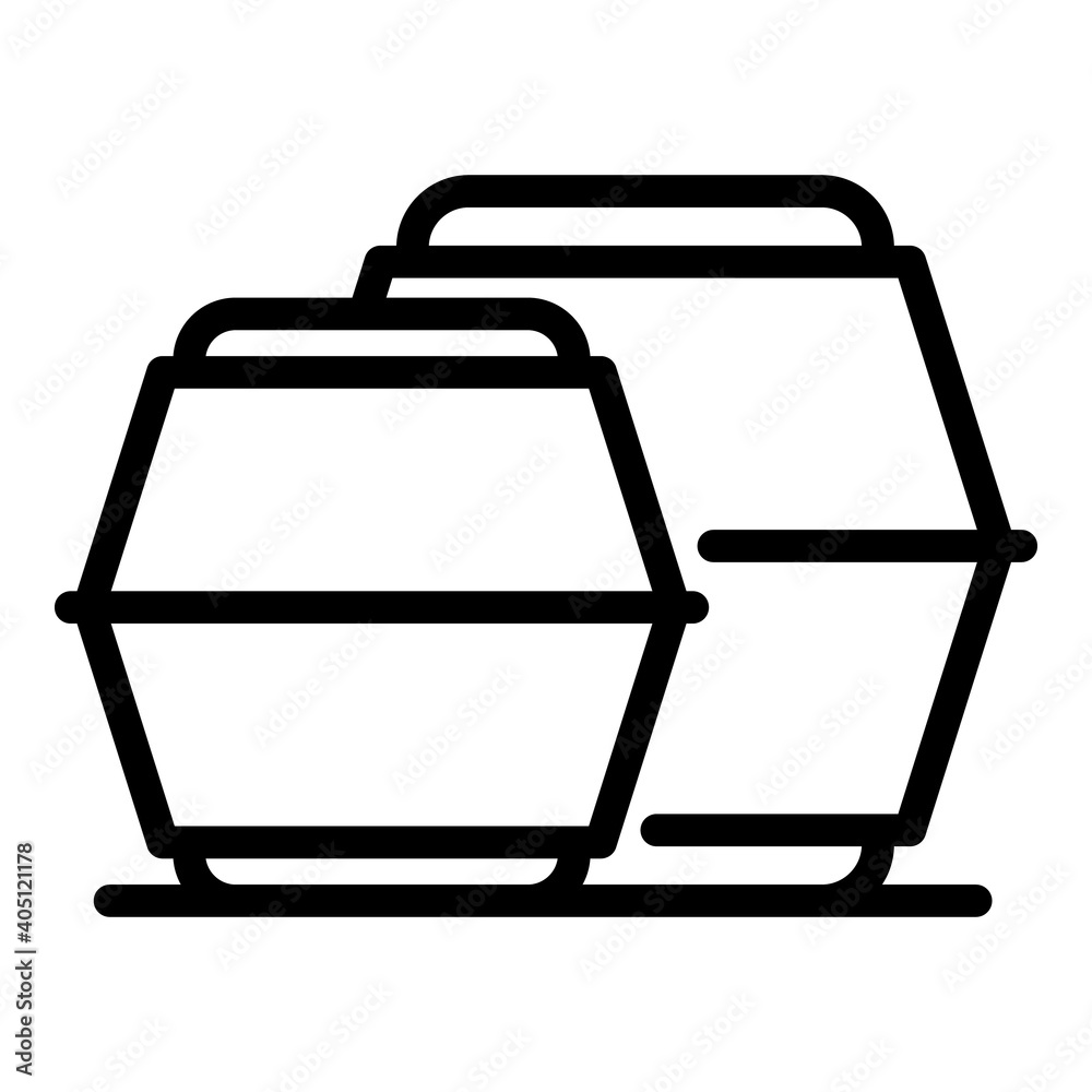 Bio food pack icon. Outline bio food pack vector icon for web design isolated on white background Bio food pack icon. Outline bio food pack vector icon for web design isolated on white background