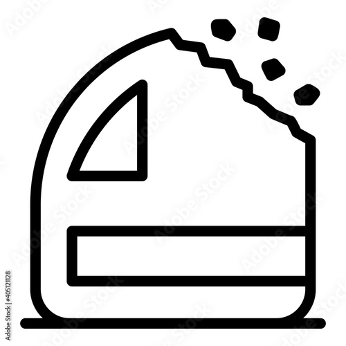 Plastic free canister icon. Outline plastic free canister vector icon for web design isolated on white background