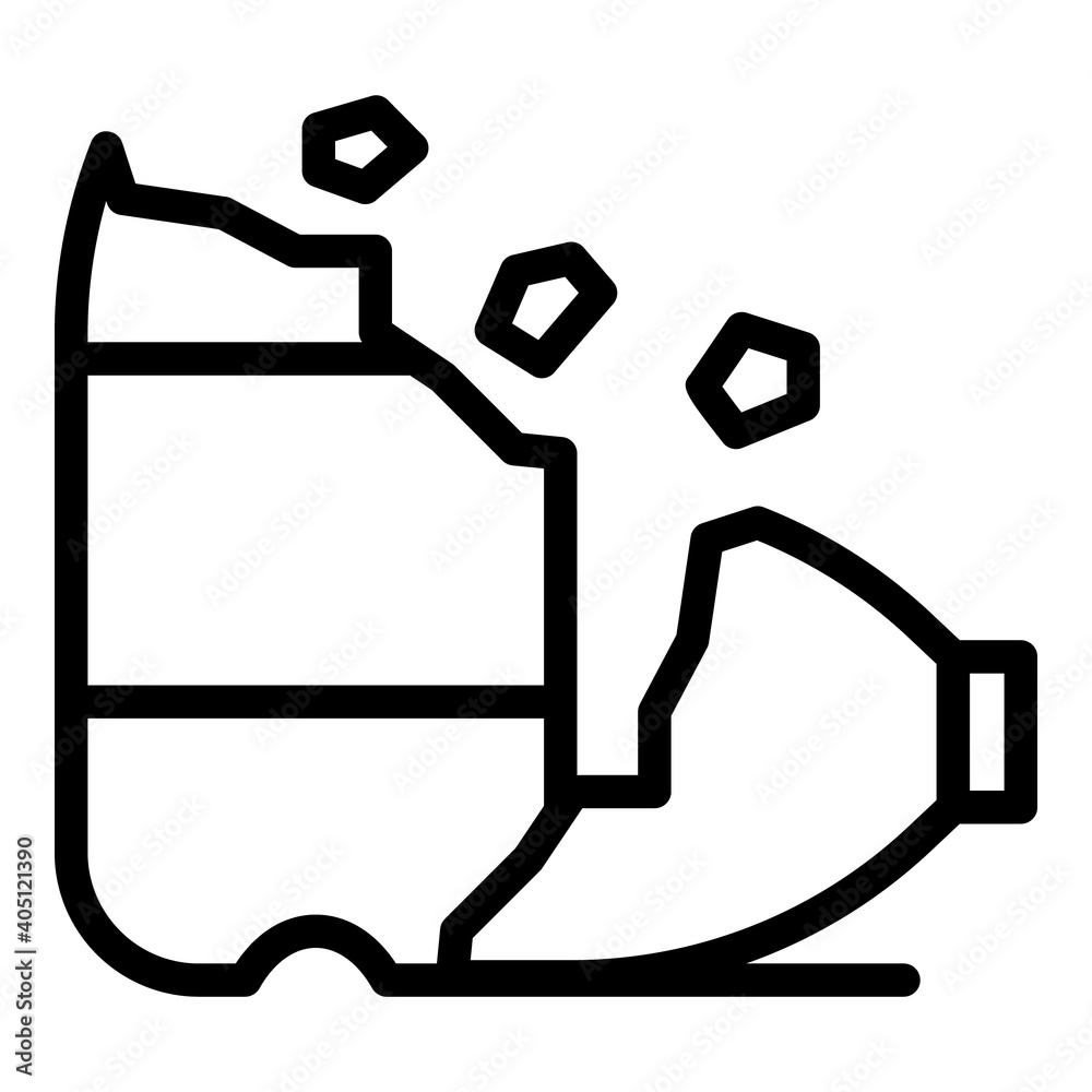 Bio waste plastic icon. Outline bio waste plastic vector icon for web design isolated on white background Bio waste plastic icon. Outline bio waste plastic vector icon for web design isolated on white background