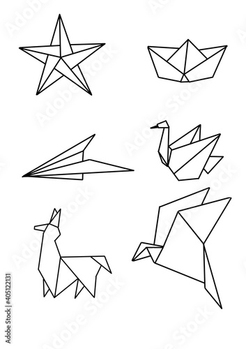 Origami illustration