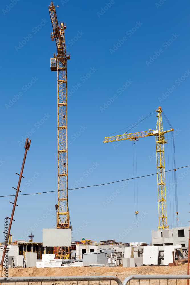 construction of a new multi-storey residential building