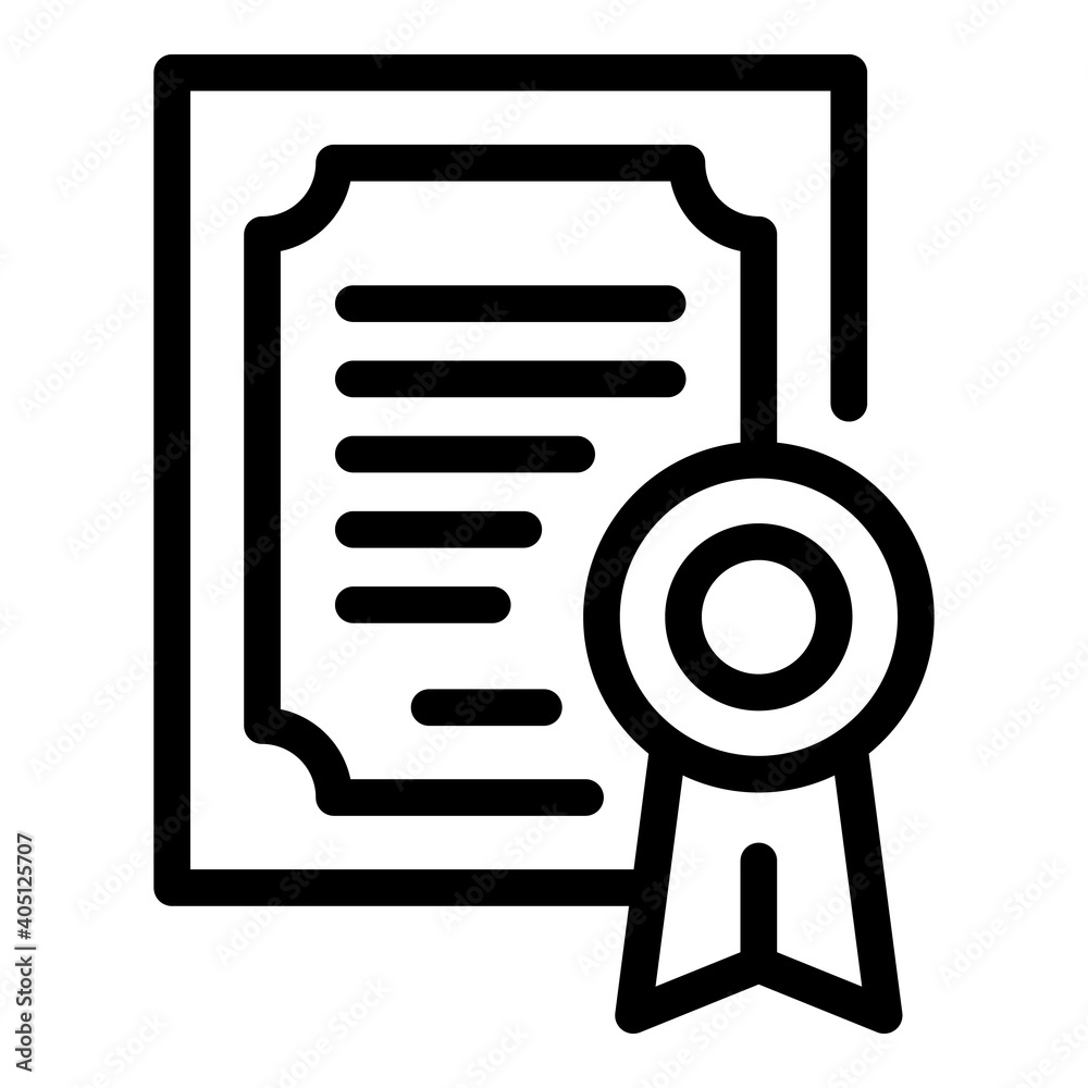 School college diploma icon. Outline school college diploma vector icon for web design isolated on white background School college diploma icon. Outline school college diploma vector icon for web design isolated on white background