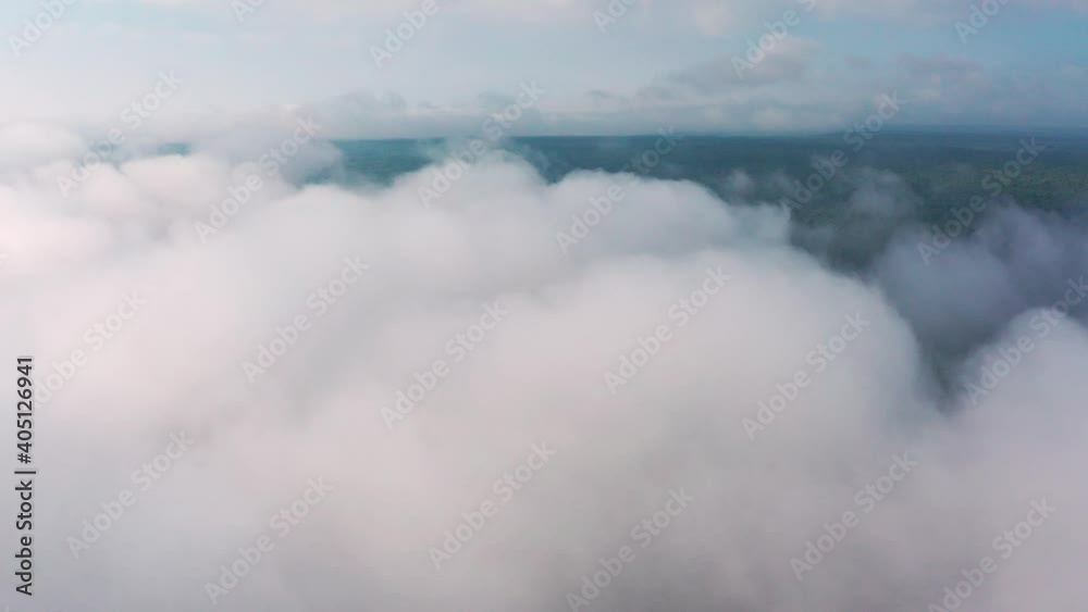 Flying over boring white clouds Flying over boring white clouds