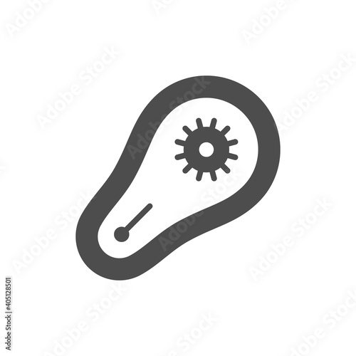 Microbe or bacterium glyph icon