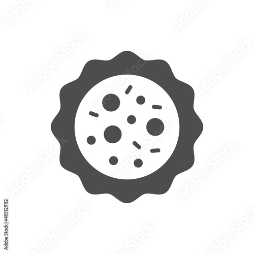 Microbe or bacterium glyph icon
