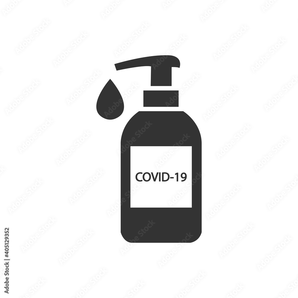 Hand sanitizer icon Covid-19. Vector Hand sanitizer icon Covid-19. Vector