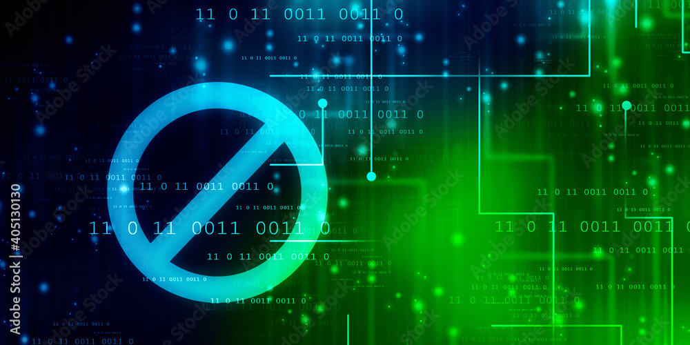 Obraz premium 2d illustration stop sign