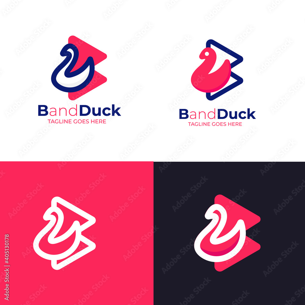 Initial Latter b and duck logo design template. letter b as a duck and bird logo Illustration Initial Latter b and duck logo design template. letter b as a duck and bird logo Illustration