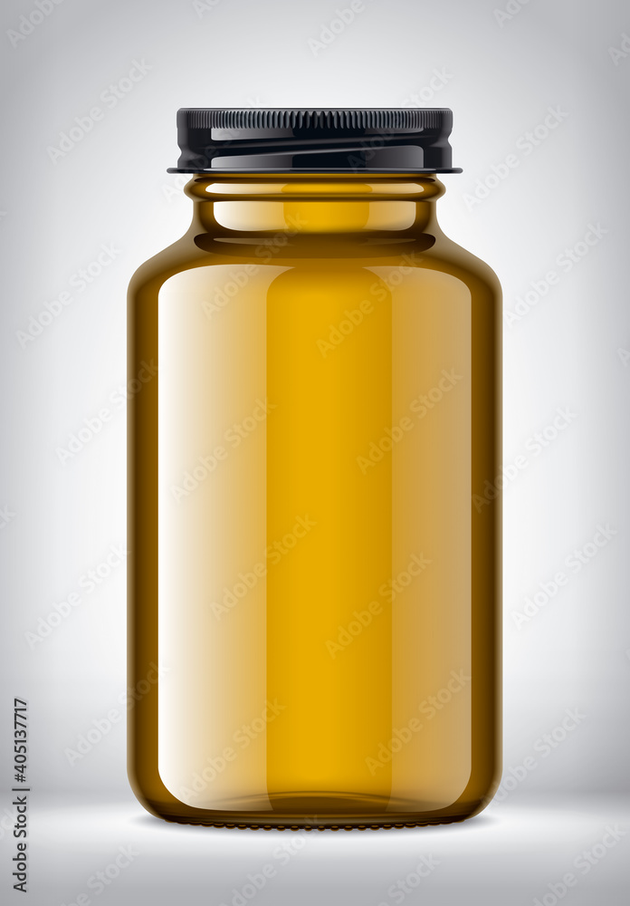 Glass Bottle on background. Metal cap. Glass Bottle on background. Metal cap.