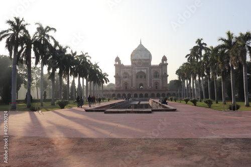 New Delhi, India – Jan 10, 2021: Safdarjung's, a popular tourist spot, was built in 1754 in the memory of Safdarjung who was the Prime Minister of India during the reign of Ahmad Shah Bahadur.