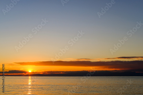 神奈川県逗子海岸の夕日 © Kazu8