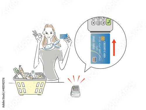 クレジットカード払い　お買い物主婦