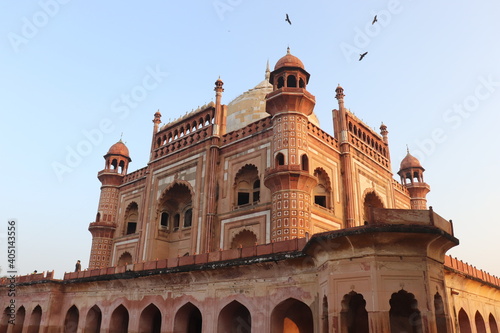 New Delhi, India – Jan 10, 2021: Safdarjung's, a popular tourist spot, was built in 1754 in the memory of Safdarjung who was the Prime Minister of India during the reign of Ahmad Shah Bahadur. © Kaushik