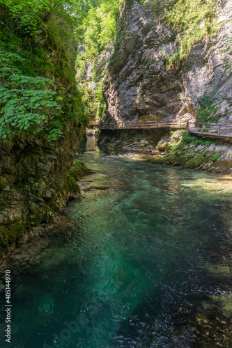 A lonely hike through the canyon, Slovenia