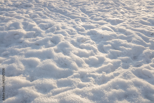 white snow drifts winter landscape