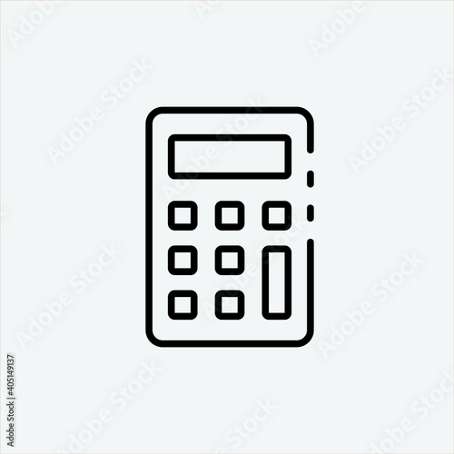 calculator isolated on white