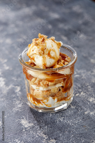 Wallpaper Mural ice cream with fresh fruits and syrup Torontodigital.ca