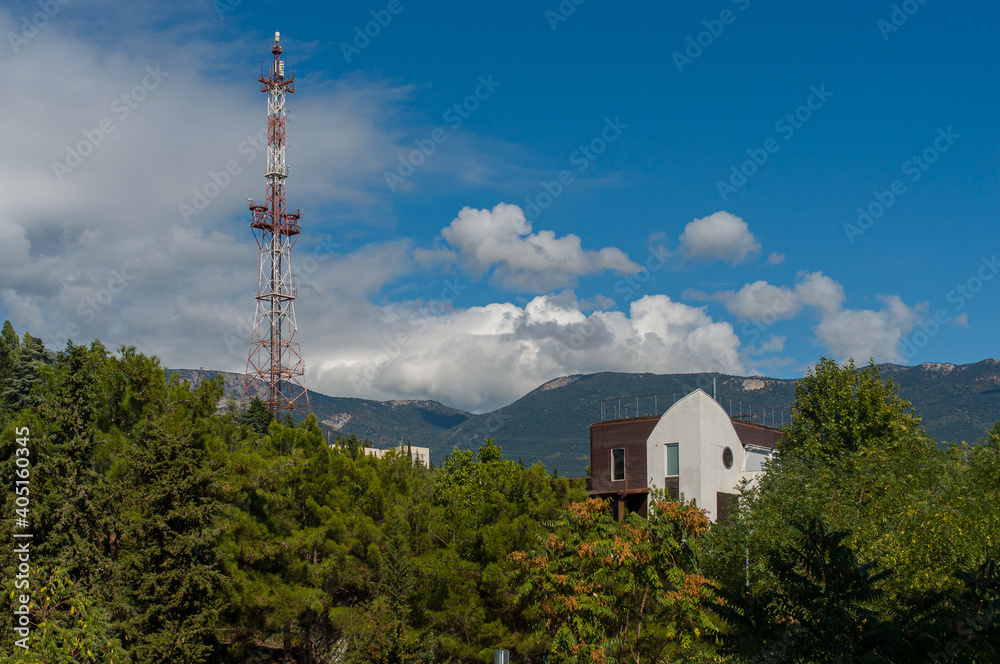 Obraz premium tower on a hill