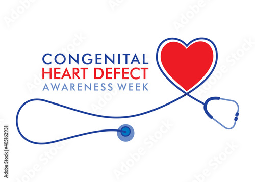 Congenital heart defect awareness week © vectoraart