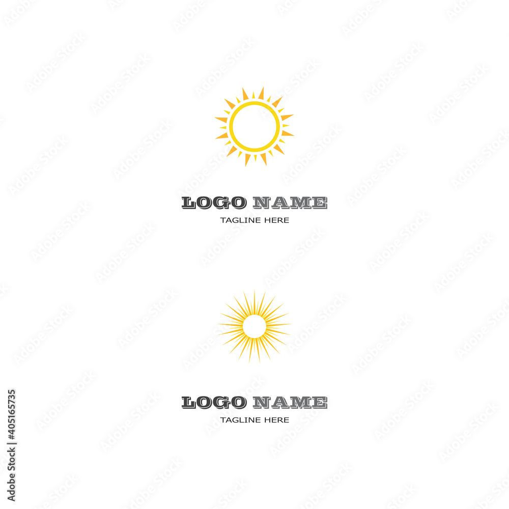 Fototapeta premium Sun Vector illustration Icon Logo Template design