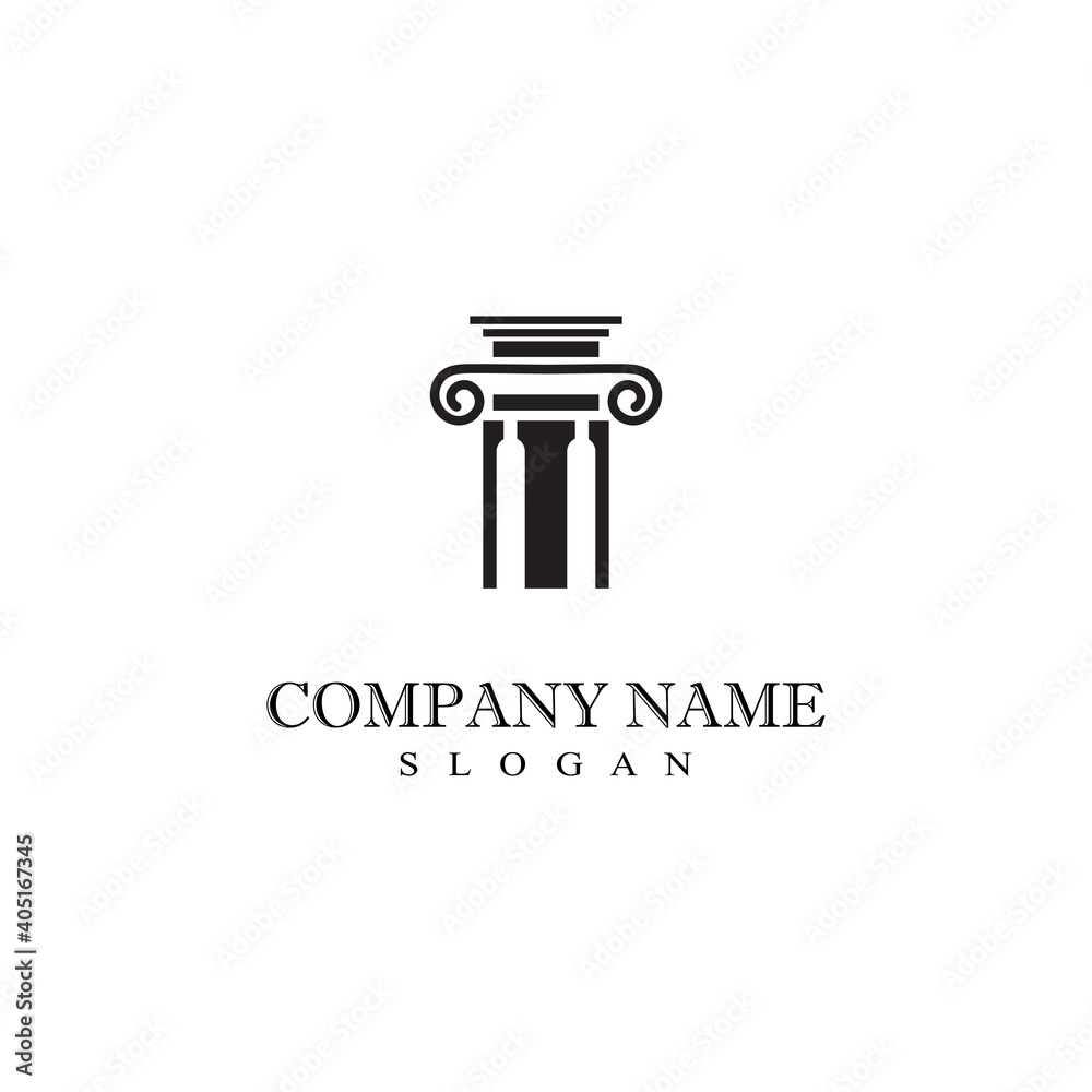 Column Logo Template vector symbol nature