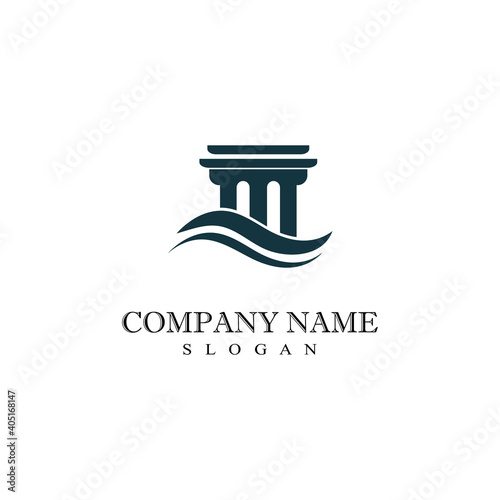 Column Logo Template vector symbol nature