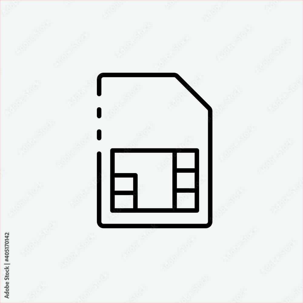 SIM vector icon illustration sign SIM vector icon illustration sign