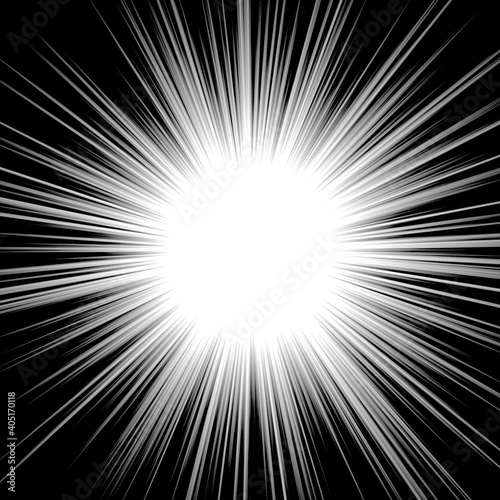 フラッシュ　光　効果線　光　抽象