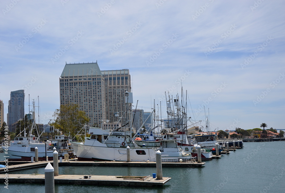 Panorama der Downtown von San Diego, Kalifornien