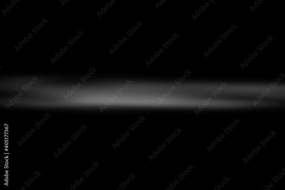 soft white fog line for photo element overlay. isolated fog in a black background. additional graphics for landscape photos.