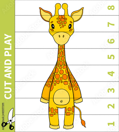 Children board animal game cut and play for number in place for preschoolers and primary school students worksheets.Page read and match for kids educational book.