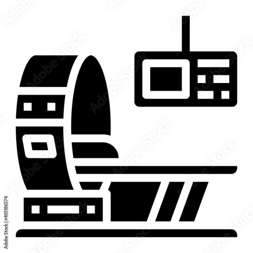 CT scan icon for web element , webpage, application, card, printing, social media, posts etc.