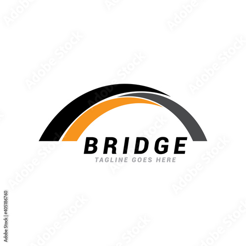 Bridge logo icon vector template.