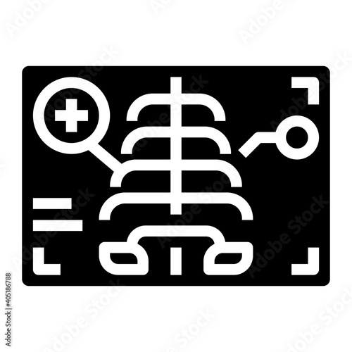 Radiography icon for web element , webpage, application, card, printing, social media, posts etc.