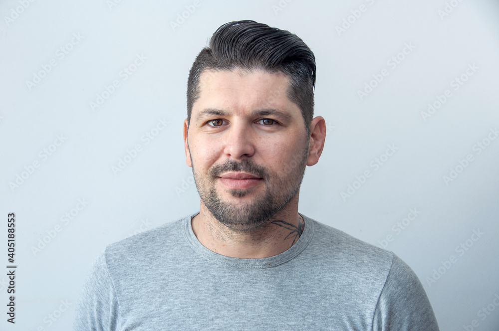 Fototapeta premium Close up portrait of a young man.