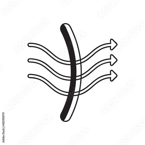 Air Filter Icon, Hepa Filtration Symbol, Dust Filter Sign