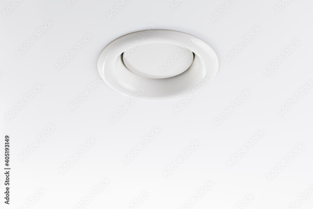 round ceiling diffuser for ventilation system, close-up view