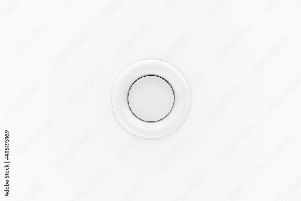 round ceiling diffuser for ventilation system, close-up view round ceiling diffuser for ventilation system, close-up view