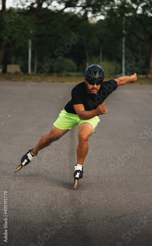 people skating in a park